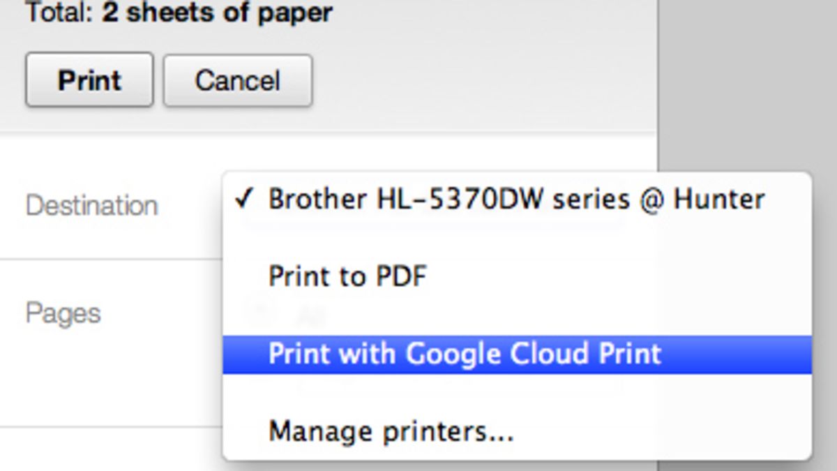 How To Set Up Google Cloud Print On Mac For Brother